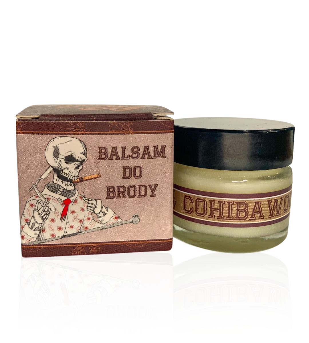 Hairless Horseman Balsam do brody Cygaro z palonym Drewnem - BEARD BALM COHIBA WOOD 20ml - obrazek 3