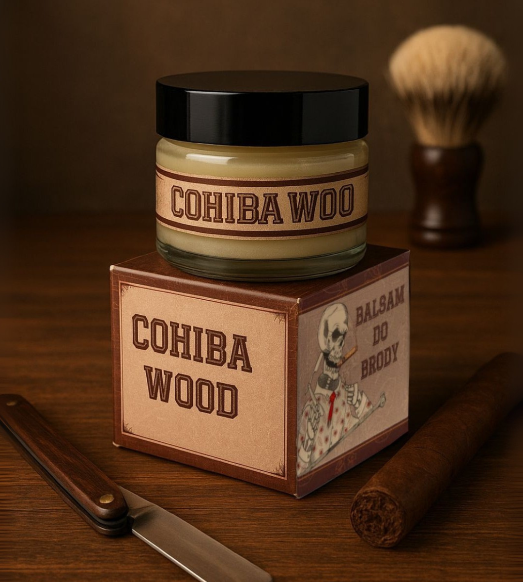 Zestaw Hairless Horseman - Balsam do brody BOURBON + COHIBA WOOD 20ml - obrazek 2